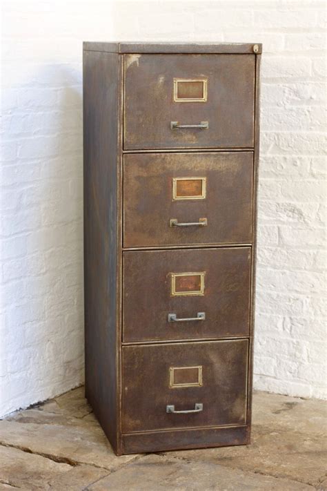 Vintage Steel Lateral File Cabinet 